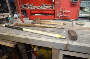 Broken sledge hammer and maul!